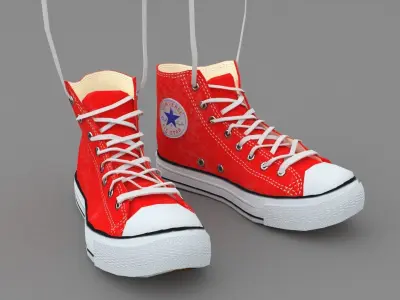 Sport old school Shoes 3D model