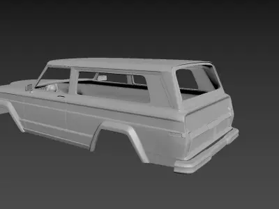 Jeep Grand Cherokee 1977 Body For Print 3D print model