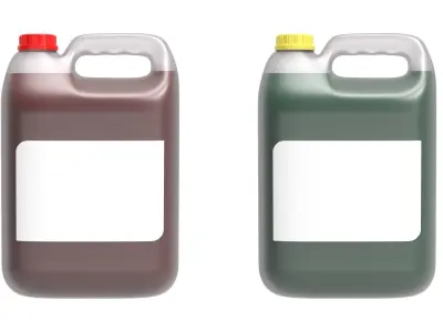 Plastic gallon 5L Low-poly 3D model