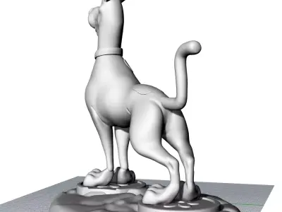 Scooby-Doo dog  3d model file for 3d printer 3D print model