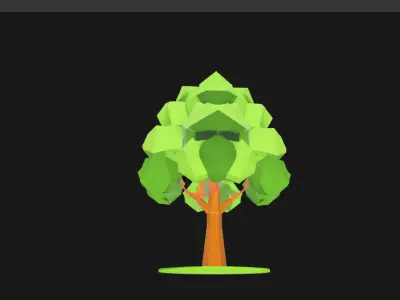 Low Poly Tree - Game Ready 3D Model for Environments Low-poly 3D model