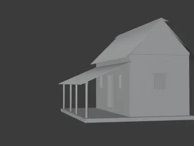 village house  Free 3D model