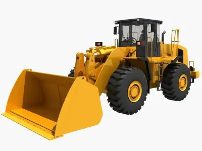 Wheel Loader 02  3D model