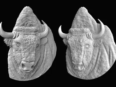 BISON BAS-RELIEF  3D model