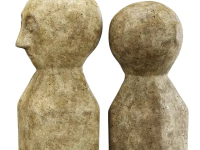 Decorative antique sculptures  3D model