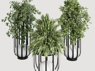 Bols Outdoor Solar Power Garden Lamp 3D model