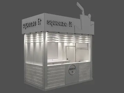  Booth Exhibition Stand a53 3D model