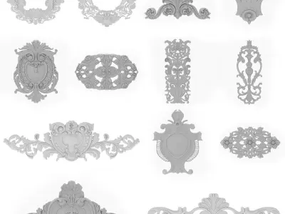 13 Architecture Classic Kitbash Vol 6 3D model