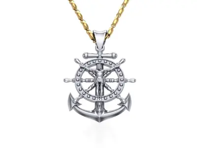 Anchor Cross Jesus-D3 3D print model