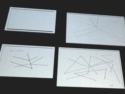 Bulletin Board 02 Low-poly 3D model