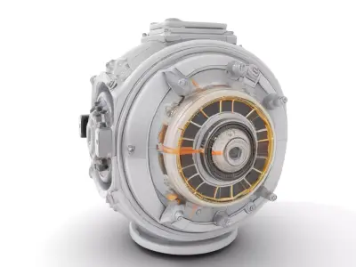 Futuristic Energy Core model pack Low-poly 3D model