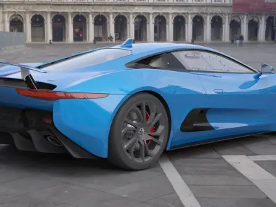 Generic Jaguar Sport Car 3D model