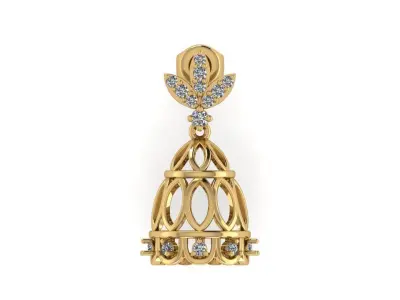 Jhumka pendant 3D print model