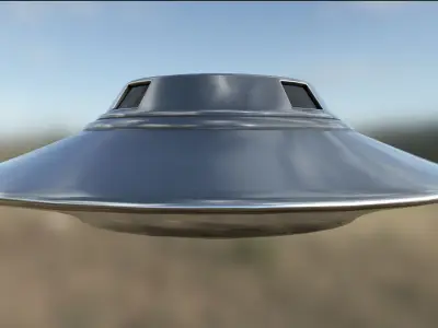 Flying Saucer PBR Low-poly 3D model