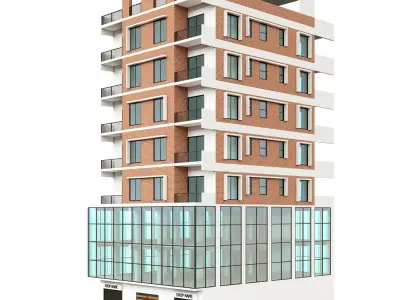 Mixed Use Building 2 Free 3D model