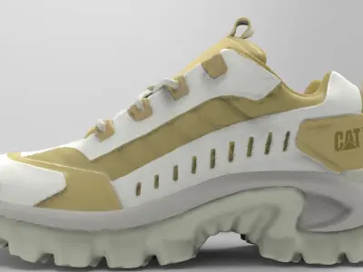CAT sport shoes Low-poly 3D model