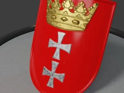 Gdansk Coat of Arms 3D model