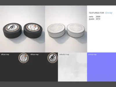 Puck sportball 3D model