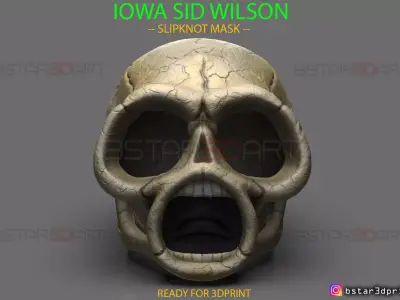 IOWA Sid Wilson Mask - SLIPKNOT Mask - Halloween cosplay 3D print model