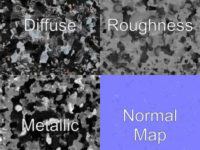 OffRoad Quad Bike with Reinforced Bumpers model pack Low-poly 3D model