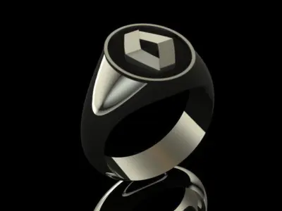 Renault Style Men Ring 3D print model