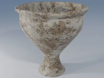 set of 5 flowerpots 3D model