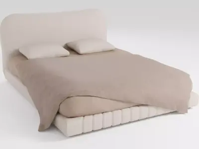 A bed that combines lightness and luxury  3D model