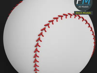 Baseball ball 3D model