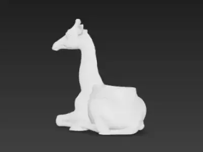 Serenity Giraffe Showpiece Holder 3D print model