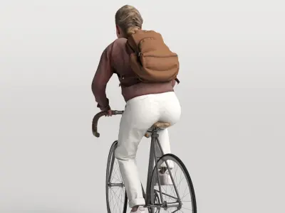 Humano Biking Woman 0820 3D model