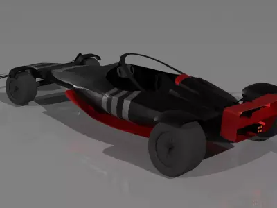 Low-Poly F1 Inspired Car Model Low-poly 3D model
