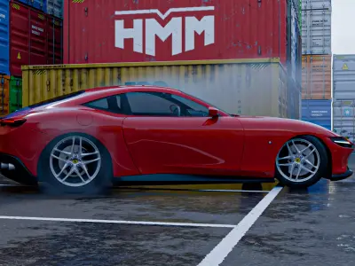 Harbour - Container Shipping 3D model