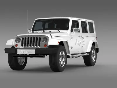 Jeep Wrangler Electric Vehicle Concept 3D model