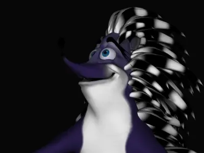 Hedgehog Model 3dsmax  -Rig by Cat 3dsmax- By Morph 3D model