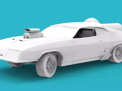 Car - v8 3D print model
