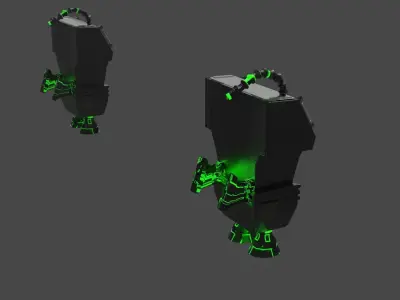 Sci-Fi BagPack Free 3D model