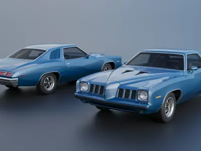 Pontiac Grand Am 1973 3D print model