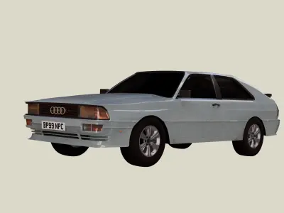 1980s Car Audi Quattro 3D model