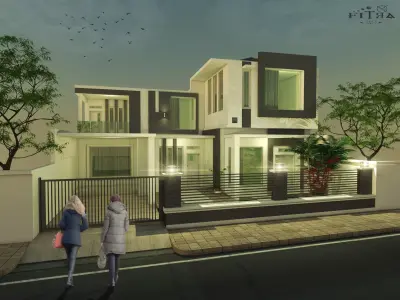 Modern house 3D model