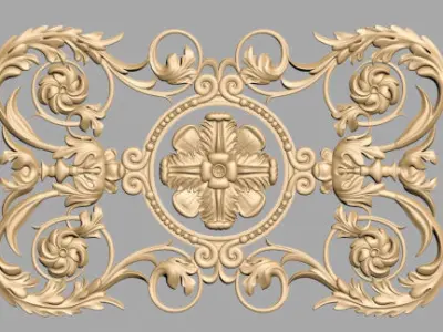 Carved Decor 3D model 17
