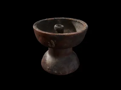 Anydrafts Candlestick 02 Low-poly 3D model