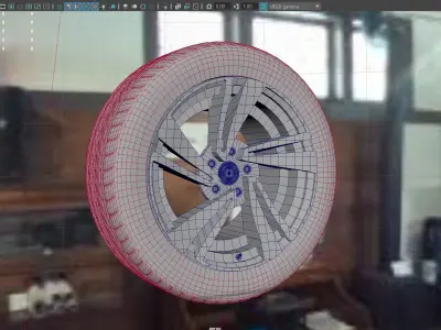 AS rims collection 5 - VW Nevada Low-poly 3D model