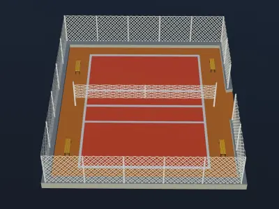 Volleyball Stadium Low-poly 3D model order
