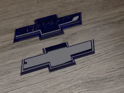 Chevrolet logo keychain 3D print model 3D print model 3D print model