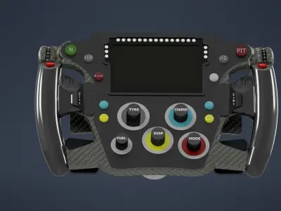 F1 Red Bull steering wheel 3D print model