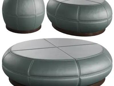 Helios Coffee Table Set 3 Models Liaigre Style 3D model