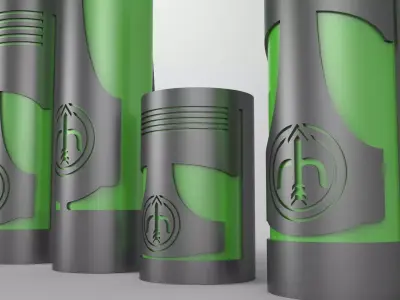 Reservoir Cover - Piston shape Free 3D model