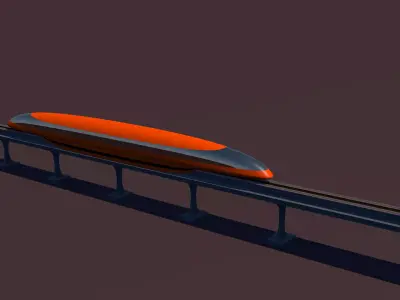 Monorail Train 3D model