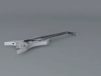 Jackson razor guitar Free 3D model