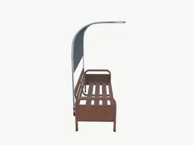 Bench Low-poly 3D model purchase